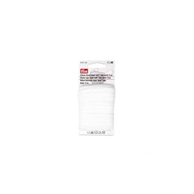 Afbeelding van Prym Elastic Super Soft Tape, 7mm, White x 15m