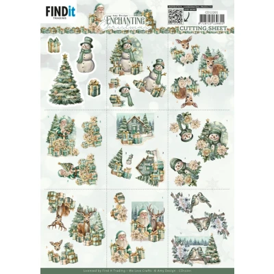 Afbeelding van Cutting Sheets Amy Design Enchanting Christmas Mini