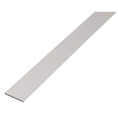 Afbeelding van Alberts 471729 platte buis aluminium, zilverkleurig geanodiseerd 1000 x 50 3 mm