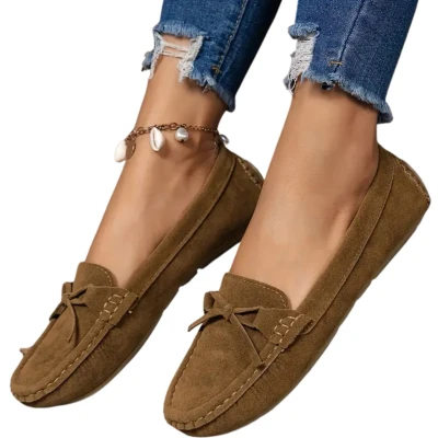 Afbeelding van Bovista Loafers Dames Met Hak Damesschoenen Instappers Kameel Maat 36.5