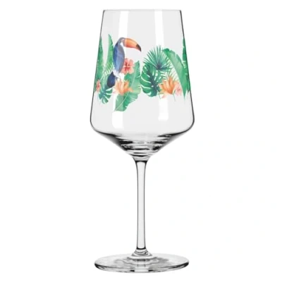Afbeelding van RITZENHOFF 2931013 aperitiefglas 500 ml serie Sommerdauw motief nr. 13 met kleurrijke tucan Made in Germany