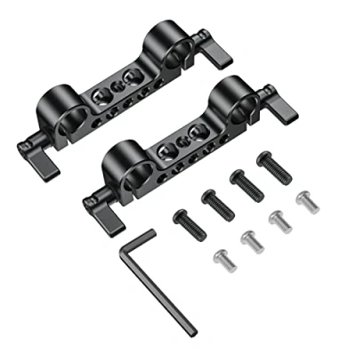 Afbeelding van SMALLRIG 15 mm Rod Clamp Dubbele Stangklem (2 stuks) voor Railsteunsysteem 2061