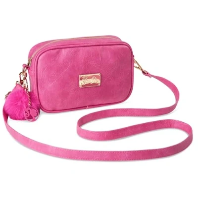 Afbeelding van Barbie Messenger Bag voor meisjes, schoudertas met verstelbare riem, roze, One Size