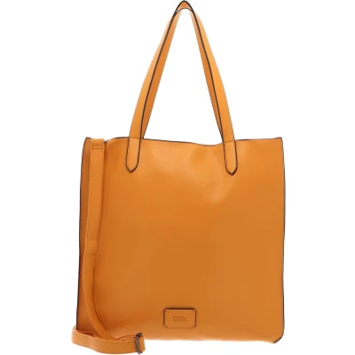 Afbeelding van FREDsBRUDER Leren Burk Shopper Papaya Abrikoos