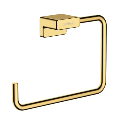 Afbeelding van Hansgrohe AddStoris handdoekring Polished Gold