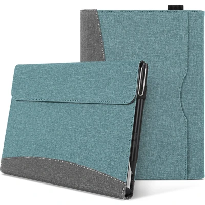 Afbeelding van Hoes geschikt voor Microsoft Surface Pro X Wallet book Case 13 inch Blauw