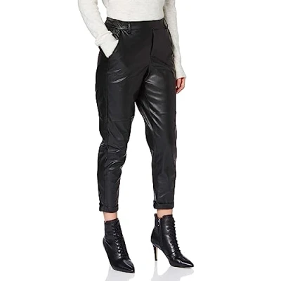 Afbeelding van Only Jeans Onlemily Hw Str Crp Ank Raw Mae034 15219264 Black Denim Dames Maat W25 X L30