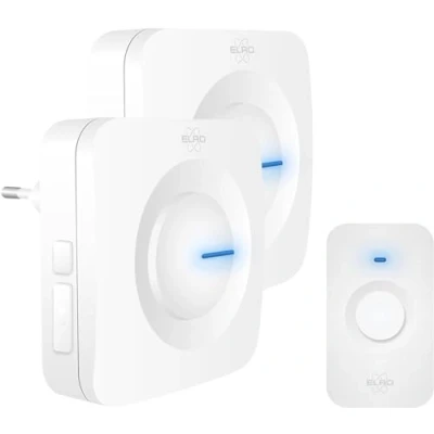 Afbeelding van ELRO DB3000 Draadloze Deurbel Set 1x Batterij + Plug in Ontvanger