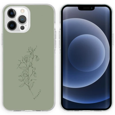 Afbeelding van Apple iPhone 13 Pro Hoesje Siliconen en TPU (zacht) iMoshion Softcase/Backcover Groen Telefoonhoesje