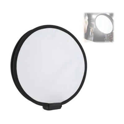 Afbeelding van 15,75 inch/40 cm Ronde Softbox Speedlite, Portable Studio Flash Diffuser Light Softbox, Speedlight Umbrella met Draagtas voor Portret en Productfotografie