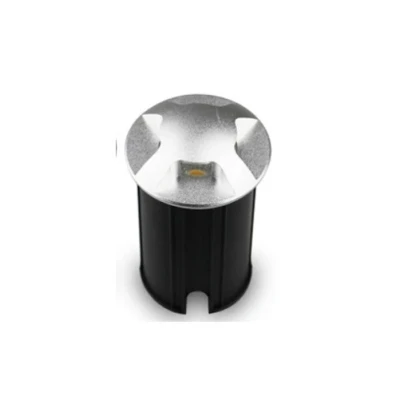 Afbeelding van LED grondspot tuinpad 4 kanten 51mm warm wit 3W
