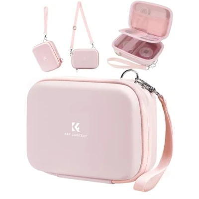 Afbeelding van K&amp;F Concept Digitale camera tas compatibel fotocamera EVA hardshell design (alleen hoes), roze, klassiek