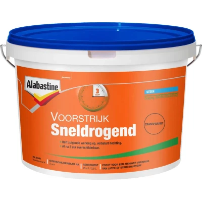 Afbeelding van Alabastine Voorstrijk Sneldrogend Transparant 2,5 ltr Muurverf &amp; Latex