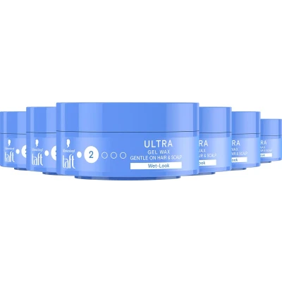 Afbeelding van Schwarzkopf Taft Ulta Gel/Wax voordeelverpakking 6 x 75 ml