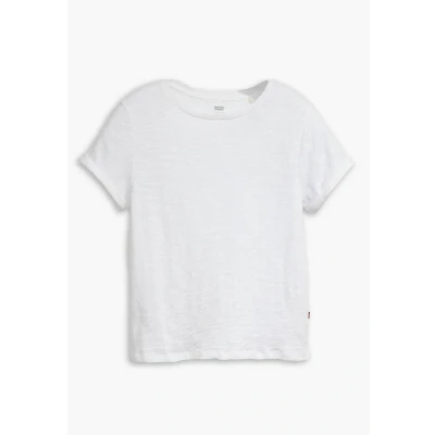 Afbeelding van Levi&#039;s dames Margot T shirt met gemêleerd dessin in de kleur Gebroken wit, maat: L