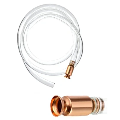 Afbeelding van QWORK® Gas Siphon Hose, 6 Ft Hose Pump, Safety Self Priming for Gas/Fuel/Water Transfer, 1/2&quot; Valve Shaker
