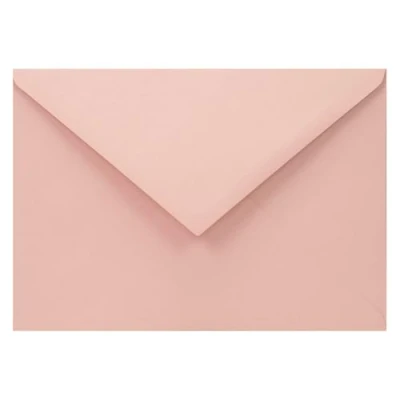 Afbeelding van Netuno 25 gerecyclede enveloppen lichtroze C6 114x 162 mm 110g Woodstock Cipria gekleurde voor uitnodigingskaarten bruiloft verjaardag Kerst Pasen