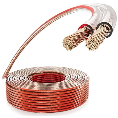 Afbeelding van Poppstar Luidsprekerkabel 30m 2x2,5 mm² (Koperen Binnengeleider OFC 99,99%, Omhulsel PVC Transparant) voor Stereo en Luidsprekers
