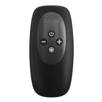 Afbeelding van ManWan Sub One Vibrerende Masturbator met Tapping Feature Infinity Black