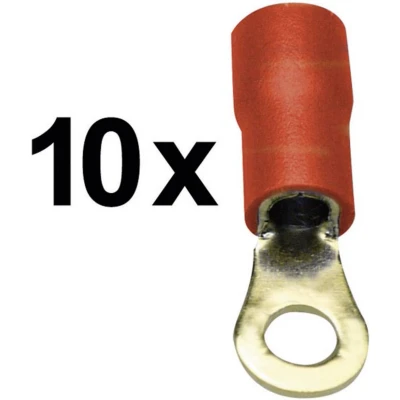Afbeelding van Sinuslive RKS 1,5 P Ringkabelschoen Dwarsdoorsnede (max.): 1.50 mm² Gat diameter: 4 mm Deels geïsoleerd Rood 10 stuk(s)