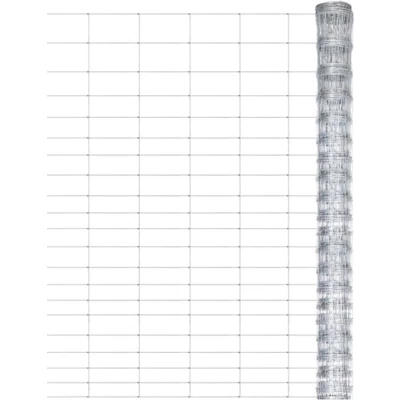 Afbeelding van vidaXL Hek 50x1,25 m gegalvaniseerd staal zilverkleurig