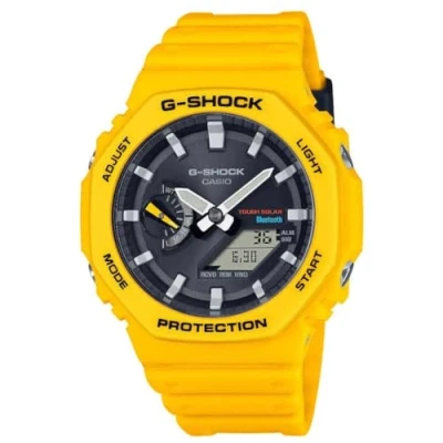 Afbeelding van Casio G Shock GA B2100C 9AER Geel horloge