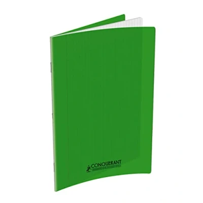 Afbeelding van Conquerant Cahiers Polypro, Monochromatisch, Groen, 96 vel, Mat, Gelijnd papier, Softcover