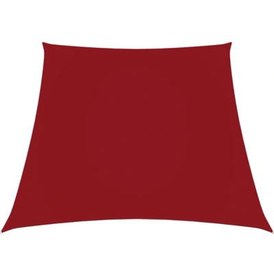Afbeelding van Zonnezeil trapezium 2/4x3 m oxford stof rood