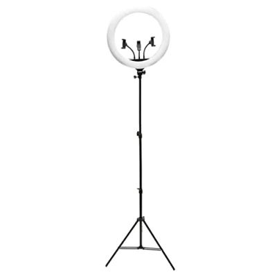 Afbeelding van Rio RL18 Ringlamp met statief 18 inch USB oplaadbaar incl draagtas