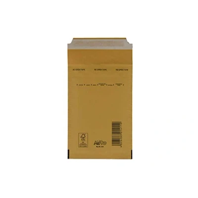 Afbeelding van SmithPackaging Bubble Padded Enveloppen, Goud, 100mm x 165mm, Pack van 5