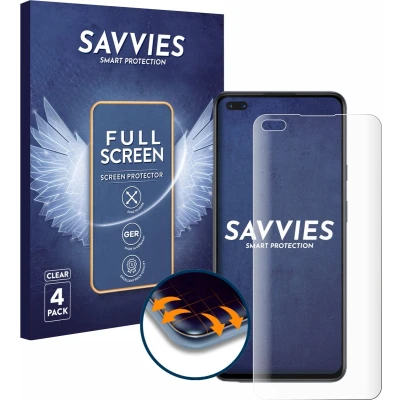 Afbeelding van Savvies Screenprotector voor OnePlus Nord Folie Beschermfolie transparant volledig dekking (4 Stuks)