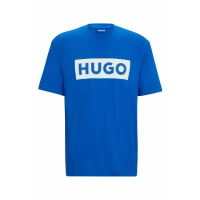 Afbeelding van HUGO NICO Tshirt print, Heren, Maat: Small, Dunkelblau drei