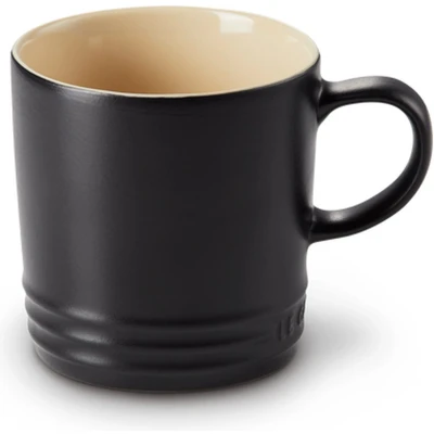 Afbeelding van Mok Le Creuset Mat Zwart 350ml (2 Delig)