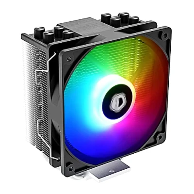 Afbeelding van ID COOLING SE 214 XT ARGB CPU koeler 4 heatpipes luchtkoeler adresseerbare RGB lichtsynchronisatie met moederbord (5V 3 PIN connector) ventilator voor Intel/AMD, LGA 1700 compatibel