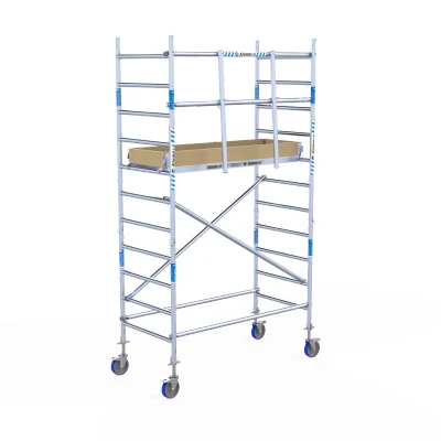 Afbeelding van Rolsteiger Alumexx Basic Schoren L190xB90cm 4.20m werkhoogte Carbon Deck platformen