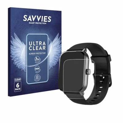 Afbeelding van Savvies Screenprotector voor Yoever IDW13 1.8&quot; Folie Beschermfolie transparant (6 Stuks)