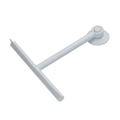 Afbeelding van Gedy G Mirissa, douchewisser in wit en haak met zuignap, glasreiniger van hars rubber, afmetingen 23 x 22 3 cm gewicht 0,1 kg, design R &amp; S, uniek