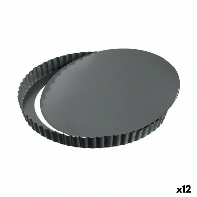Afbeelding van Springvorm Pan Quttin Zwart Koolstofstaal 32 x 2,8 cm (12 Stuks)