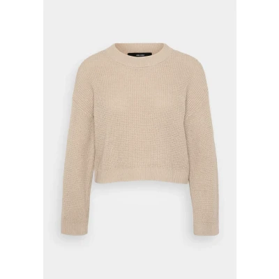 Afbeelding van Vero Moda Petite Vmsally O NECK Trui, Dames, Maat: XXS, Silver mink