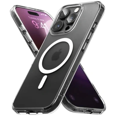 Afbeelding van Ringke Fusion Magnetic Compatibel met iPhone 16 Pro Max Case Cover Magnetisch Draadloos Anti Vingerafdruk Phone Hoesje Matte Clear