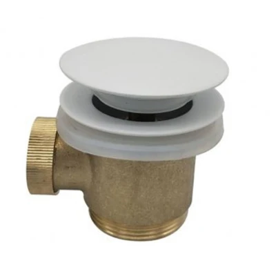 Afbeelding van Losse clickwaste 11/2&quot; compleet tbv vrijstaande baden, glans wit