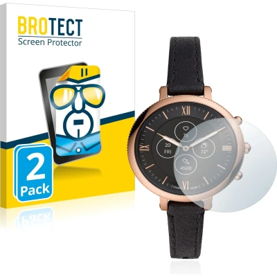 Afbeelding van BROTECT (2 Stuks) Schermbeschermer voor Fossil Monroe Hybrid HR Screen Protector Transparant