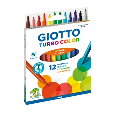 Afbeelding van Viltstift Giotto Turbo Color assorti 12st