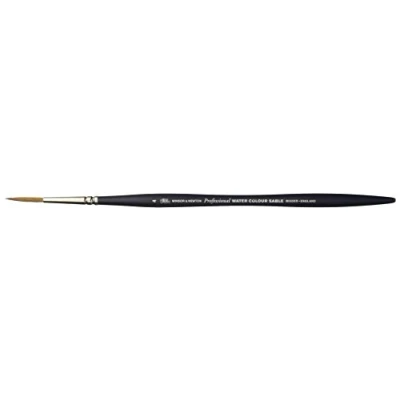 Afbeelding van Winsor &amp; Newton 5069004 Sable aquarelpenseel van Kolinski voor uitstekende verfcapaciteit, veerkracht en uiterste nauwkeurigheid Rigger Nr. 4 2,6 mm lange Steel
