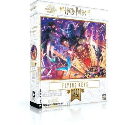 Afbeelding van Harry Potter 1000 Stukjes Puzzel Vliegende Sleutels van New York Puzzle Company