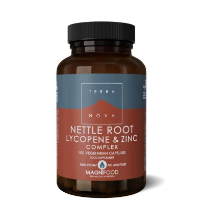 Afbeelding van Terranova Nettle root lycopene &amp; zinc complex 100 capsules