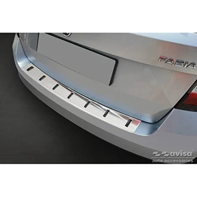 Afbeelding van Avisa RVS Achterbumperprotector voor Skoda Fabia III Combi 2014 2018 &#039;STRONG EDITION&#039;
