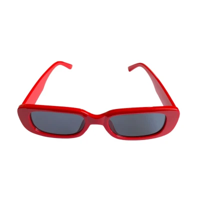 Afbeelding van ASTRADAVI Zonnebril Unisex Sunglasses UV400 Rode Frame &amp; Donker Grijs Lenzen
