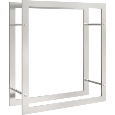 Afbeelding van Haardhoutrek 80x28x86 cm roestvrij staal