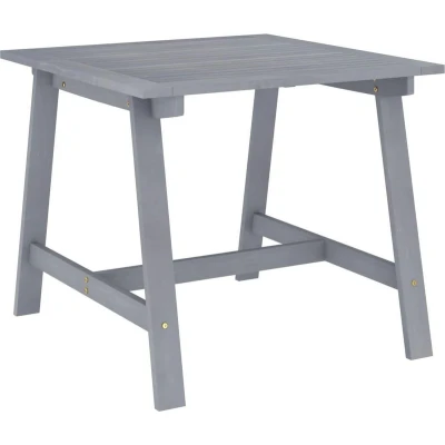 Afbeelding van Tuintafel 88x88x74 cm massief acaciahout grijs